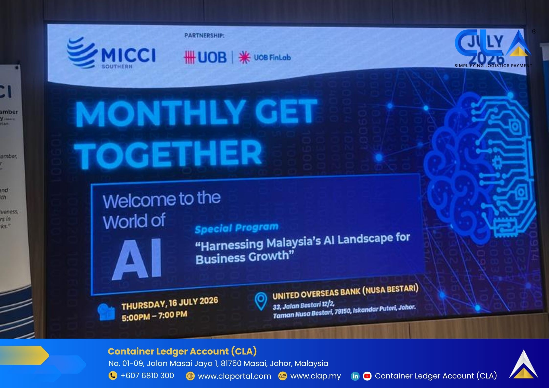 MICCI Southern Region Monthly Get Together: Harnessing Malaysia's AI Landscape for Business Growth